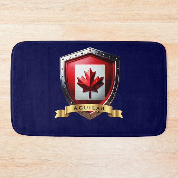 Item preview, Aguilar Family Canada Shield, Maple Leaf Heritage Banner designed and sold by Highlandkings.
