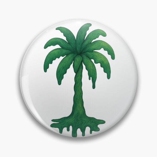 Item preview, Melty Topographic Palm Tree – Psychedelic Tropical Art designed and sold by TimByDesign.