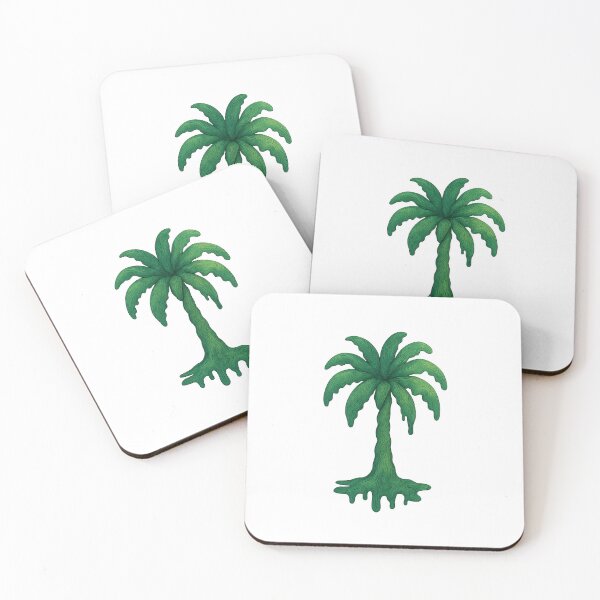 Item preview, Melty Topographic Palm Tree – Psychedelic Tropical Art designed and sold by TimByDesign.