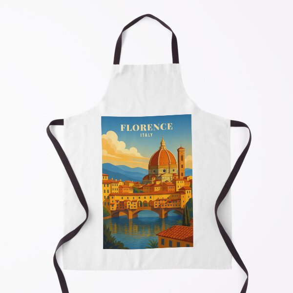 Item preview, Florence Italy USA Vintage Travel Poster Minimal Retro Art Poster Ponte Vecchio designed and sold by artra-shop.