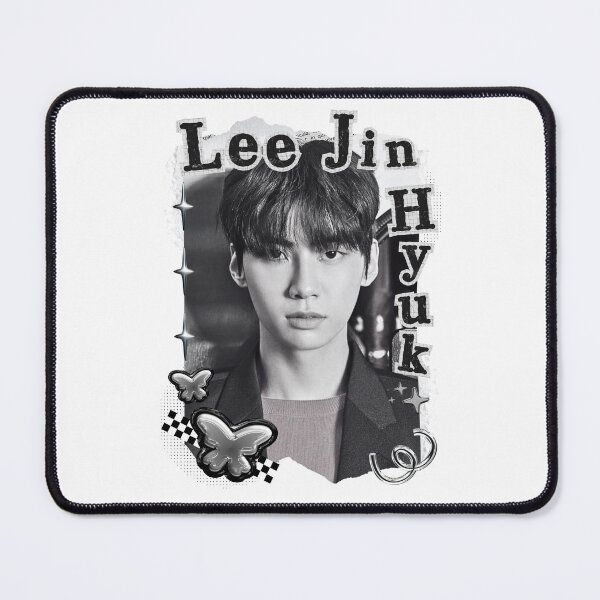 Item preview, Lee Jin-hyuk Kpop Solo Artist Black and White Collage Digital Art Portrait designed and sold by AJUNICE STUDIO.