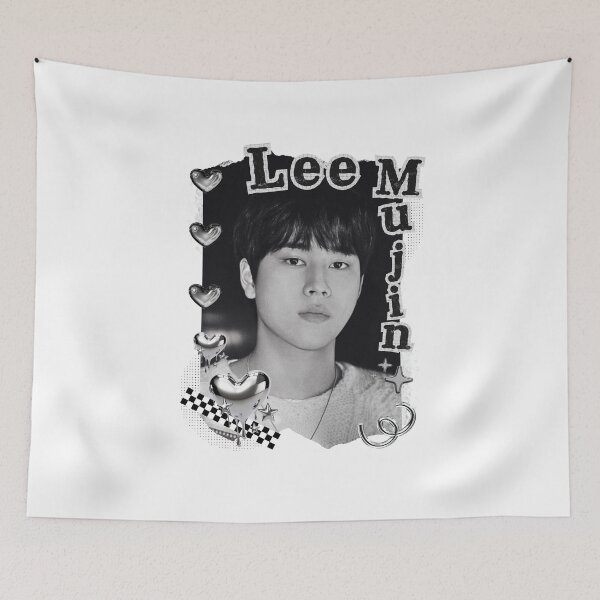 Item preview, Lee Mu-jin Kpop Solo Artist Black and White Collage Digital Art Portrait designed and sold by AJUNICE STUDIO.