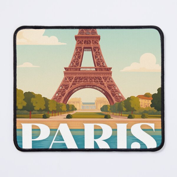 Item preview, Paris France Vintage Travel Poster Minimal Retro Art Poster Eiffel Tower 2 designed and sold by artra-shop.