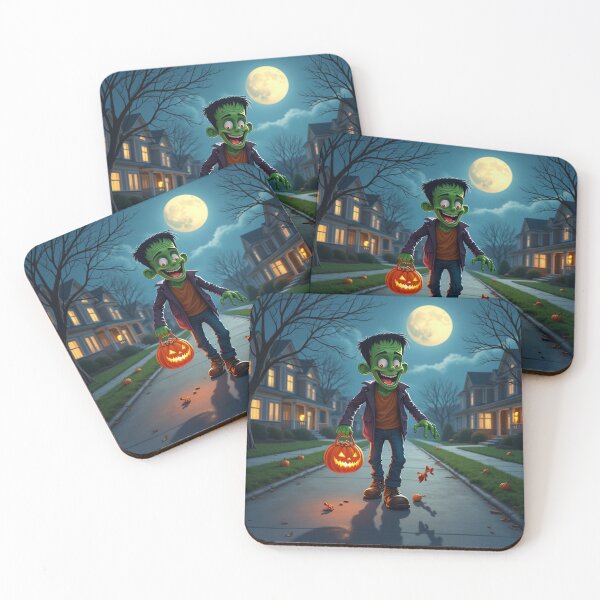 Item preview, Green Monster Trick-or-Treat Under the Full Moon designed and sold by infiniterealmsX.