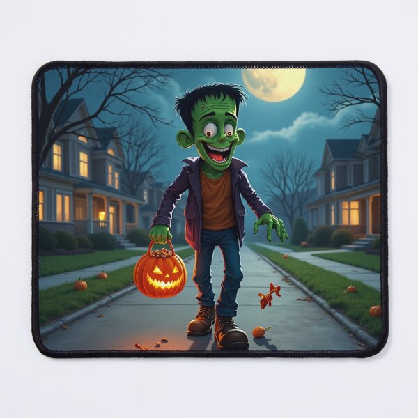 Item preview, Green Monster Trick-or-Treat Under the Full Moon designed and sold by infiniterealmsX.