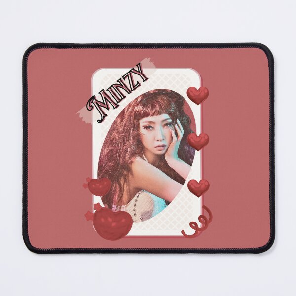 Item preview, Minzy Kpop Solo Artist Card Red Aesthetic Collage Design designed and sold by AJUNICE STUDIO.