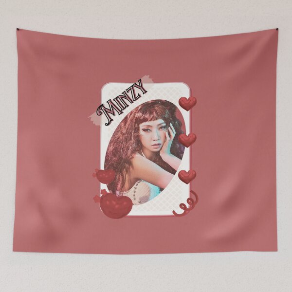 Item preview, Minzy Kpop Solo Artist Card Red Aesthetic Collage Design designed and sold by AJUNICE STUDIO.