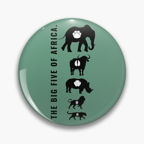 Item preview, The Big Five of Africa Paw Prints designed and sold by kiradreamshop.