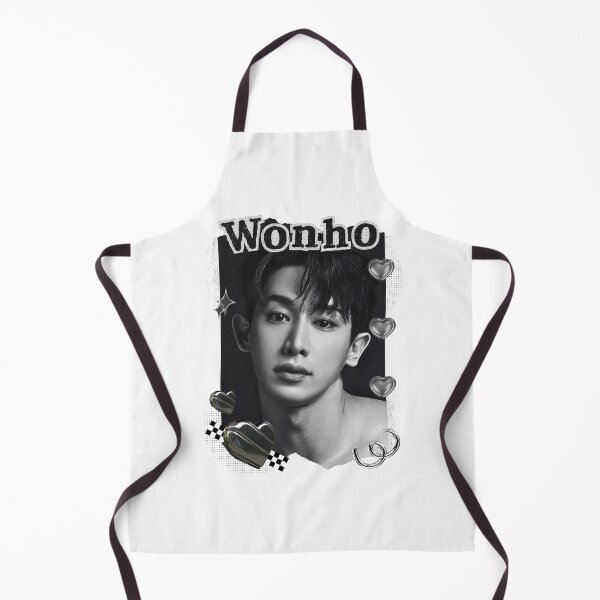 Item preview, Wonho Kpop Solo Artist Black and White Collage Digital Art Portrait designed and sold by AJUNICE STUDIO.
