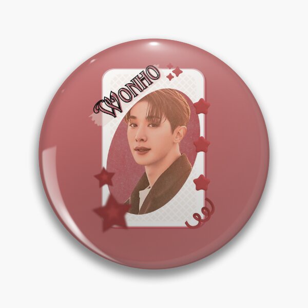 Item preview, Wonho Kpop Solo Artist Card Red Aesthetic Collage Design designed and sold by AJUNICE STUDIO.