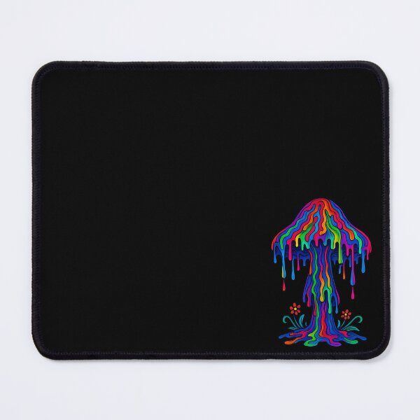 Item preview, Melting Psychedelic Rainbow Mushroom – Trippy Vibrant Art designed and sold by TimByDesign.