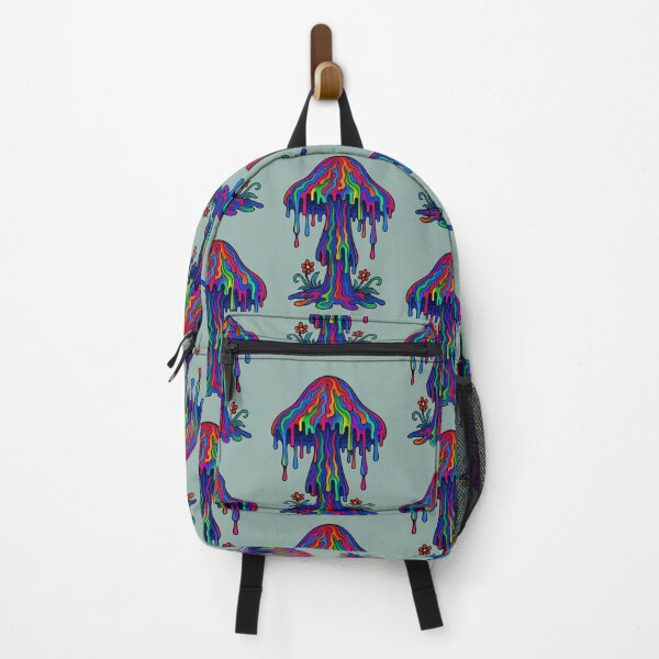 Item preview, Melting Psychedelic Rainbow Mushroom – Trippy Vibrant Art designed and sold by TimByDesign.
