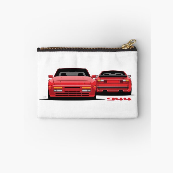 Item preview, Porsche 944 turbo Front rear retro Red Illustration designed and sold by blackdogshop.