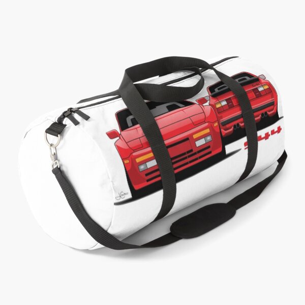 Item preview, Porsche 944 turbo Front rear retro Red Illustration designed and sold by blackdogshop.