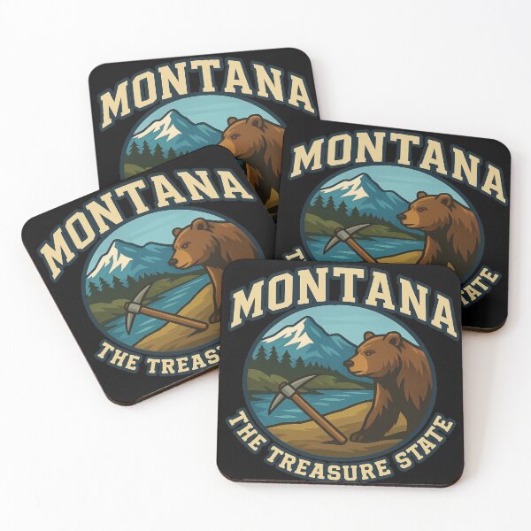 Item preview, Montana - The Treasure State designed and sold by GnuArt.