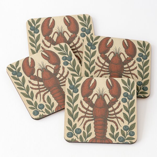 Item preview, Maine lobster folk art designed and sold by Spanish Castles.