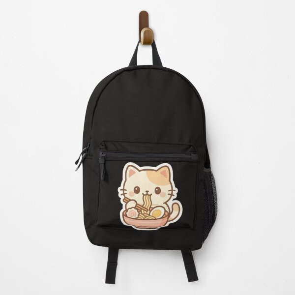 Artikelvorschau, Kawaii Katze isst Ramen | Süßes Pastell Sticker entworfen und verkauft von StudioKarim.