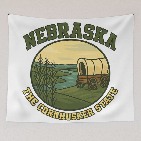 Item preview, Nebraska - The Cornhusker State designed and sold by GnuArt.