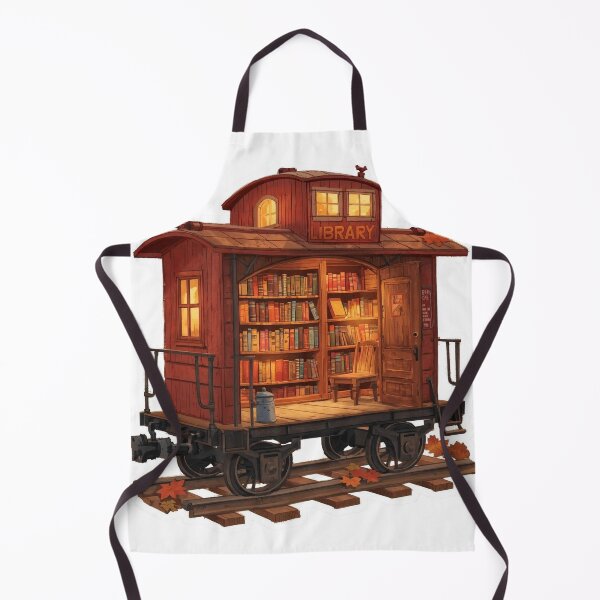 Item preview, Enchanted Train Library designed and sold by CozyinTime.