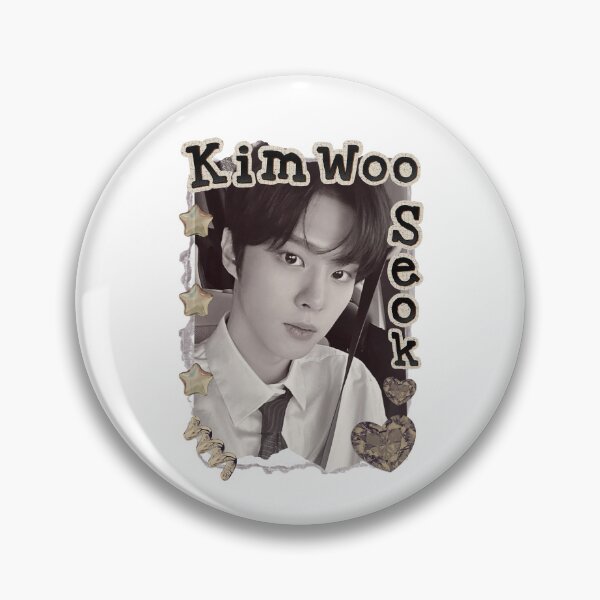 Item preview, Kim Woo-seok Kpop Solo Artist Scrapbook Collage Cozy Y2K Vintage Design designed and sold by HELL0WBELLO.