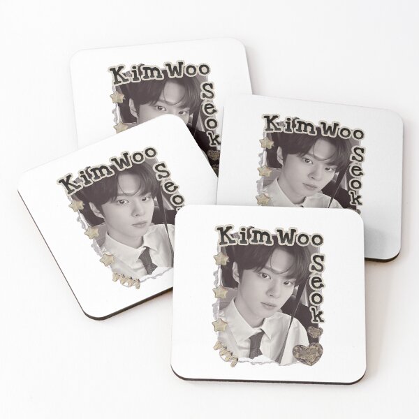 Item preview, Kim Woo-seok Kpop Solo Artist Scrapbook Collage Cozy Y2K Vintage Design designed and sold by HELL0WBELLO.