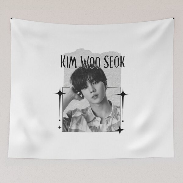 Item preview, Kim Woo-seok Kpop Solo Artist Scrapbook Collage Cozy Y2K Vintage Design designed and sold by HELL0WBELLO.
