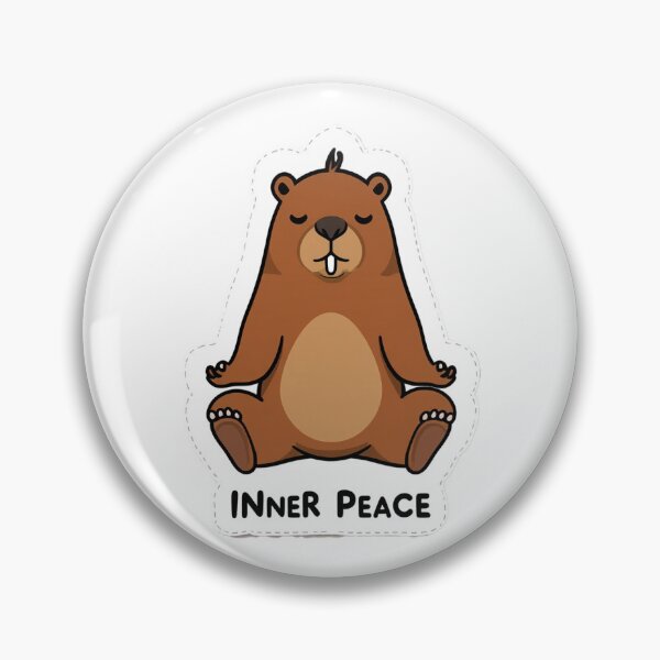 Item preview, Inner Peace Marmot designed and sold by Pixel & Paw.
