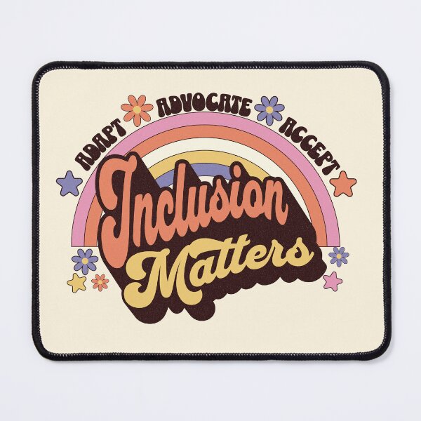 Item preview, Inclusion Matters Retro Rainbow | Advocate, Adapt, Accept designed and sold by Grade A Gifts.