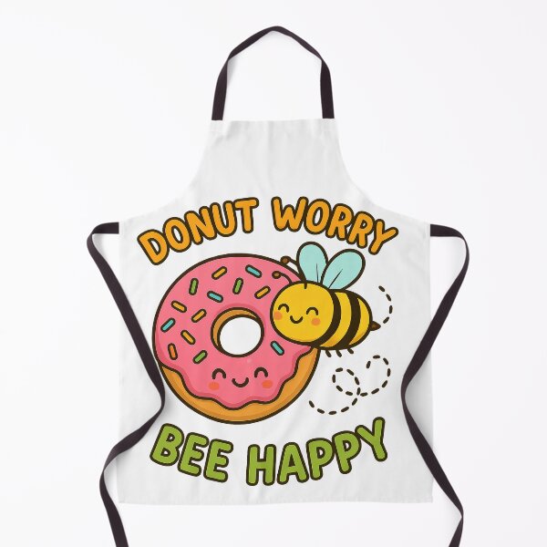 Item preview, Donut Worry Bee Happy - Cute Image - Donut - Bee - Happy designed and sold by WearCool-Shirts.
