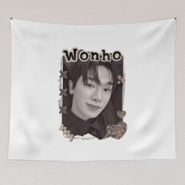 Item preview, Wonho Kpop Solo Artist Scrapbook Collage Cozy Y2K Vintage Design designed and sold by HELL0WBELLO.