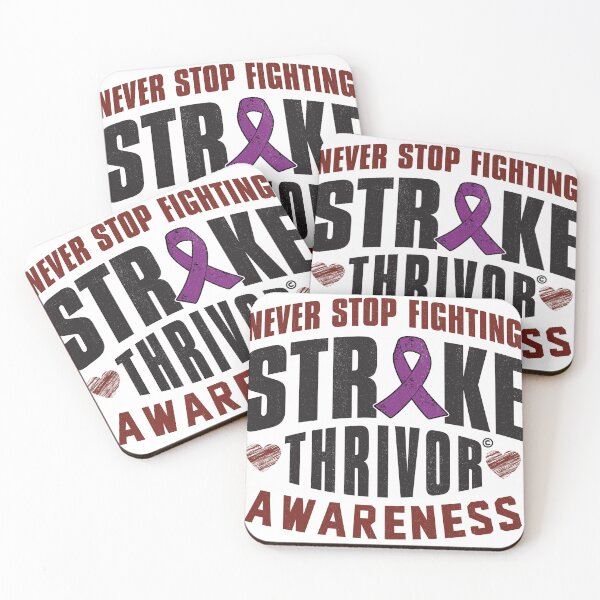 Item preview, Never Stop Fighting Stroke Thrivor Design designed and sold by ThrivePressInk.