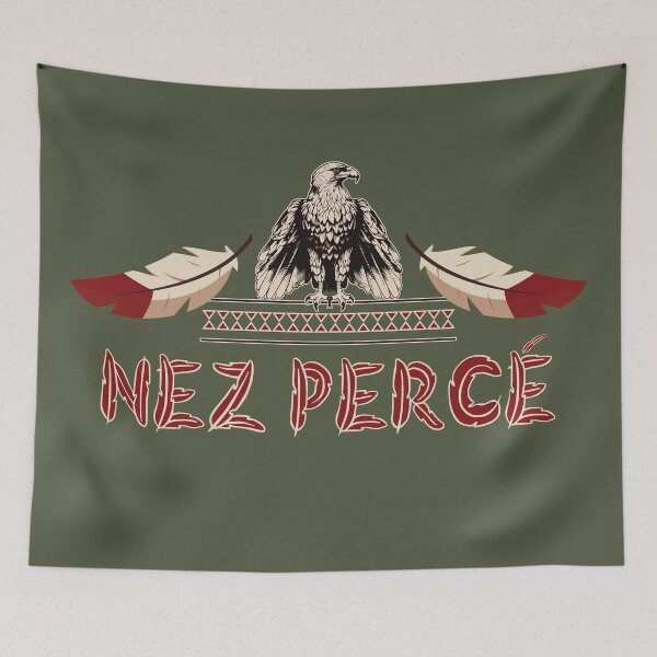 Item preview, Native American Tribe Nez Percé With Adler And Feders | Chief Joseph, Nez Percé Tribe Wallowa Valley designed and sold by Mapeti.