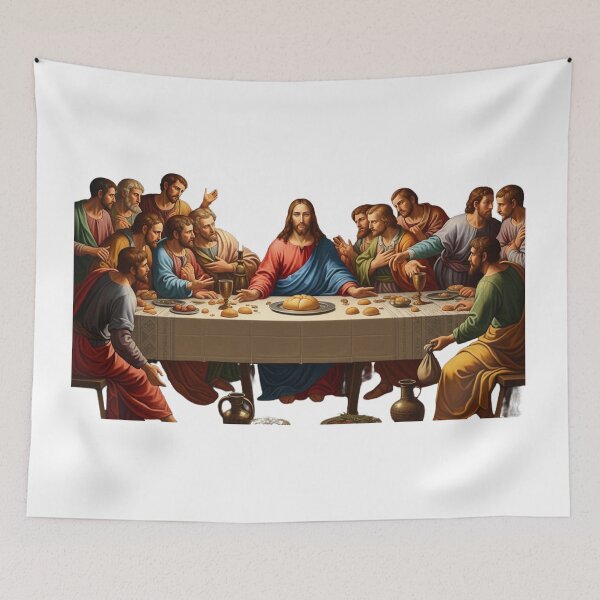 Item preview,  The Last Supper – Renaissance Biblical Masterpiece Art designed and sold by fergularyaildescreations.