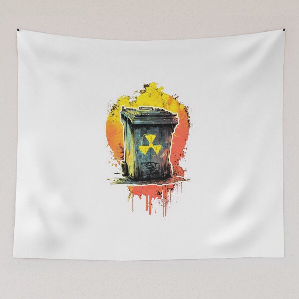 Item preview, Funny Radioactive Dumpster Fire Sticker – Dark Humor Hazard Decal designed and sold by Line Designs By Duck.