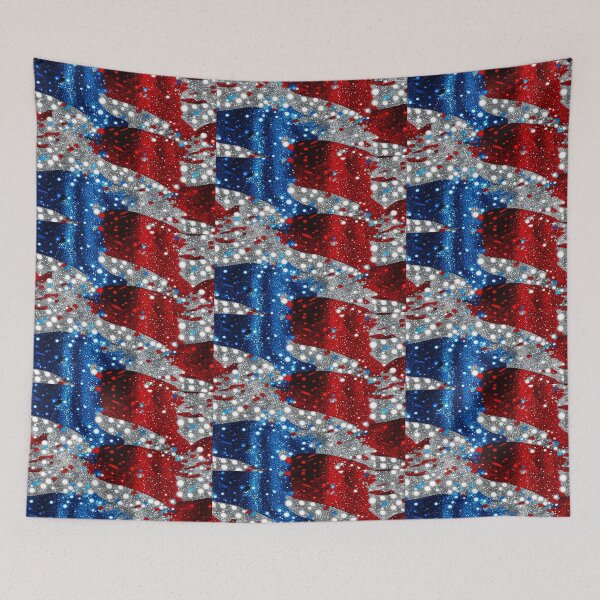 Item preview, PATTERN - RED WHITE AND BLUE - Sequenced  designed and sold by CleverCulture.