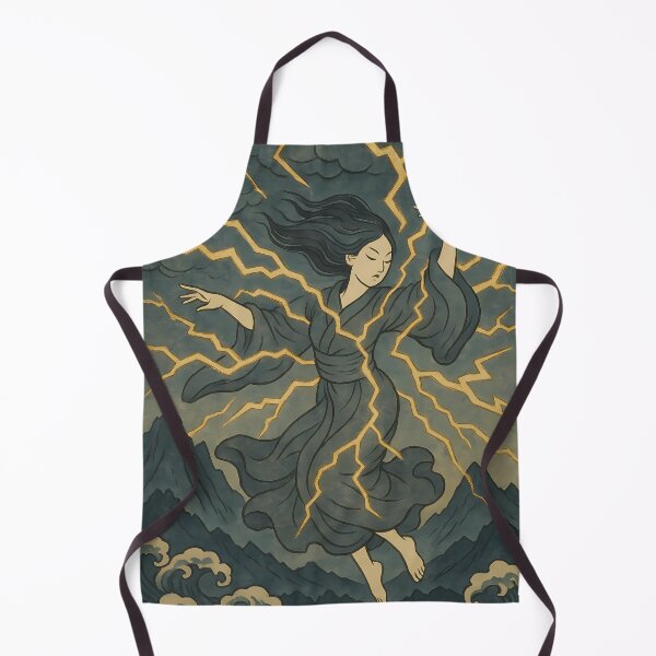 Item preview, Stormcaller – Lightning Spirit of the Peaks (Ukiyo-e Style) designed and sold by KMChronicles.