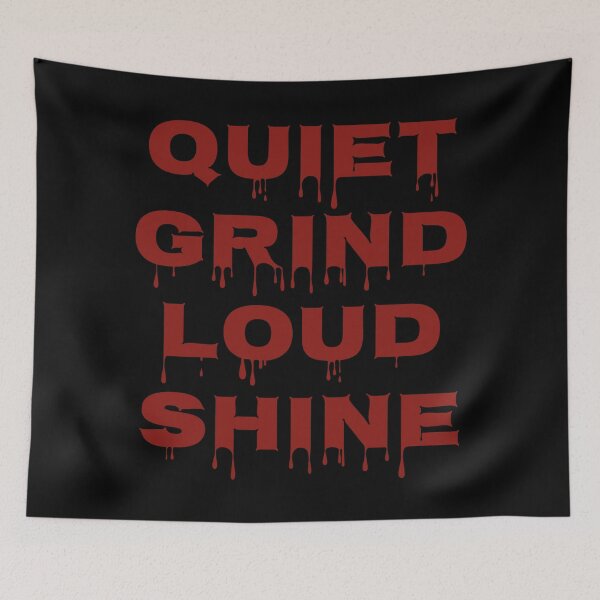 Item preview, Quiet Grind Loud Shine Motivational Quote Hustle Success Mindset Design designed and sold by MONTRIS.