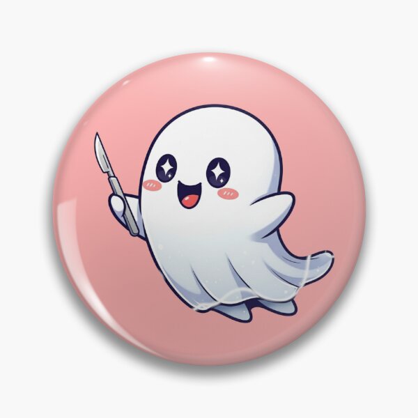 Item preview, Scalpel Ghost Spooky Surgery Pathology Sticker designed and sold by LethallyBlonde.