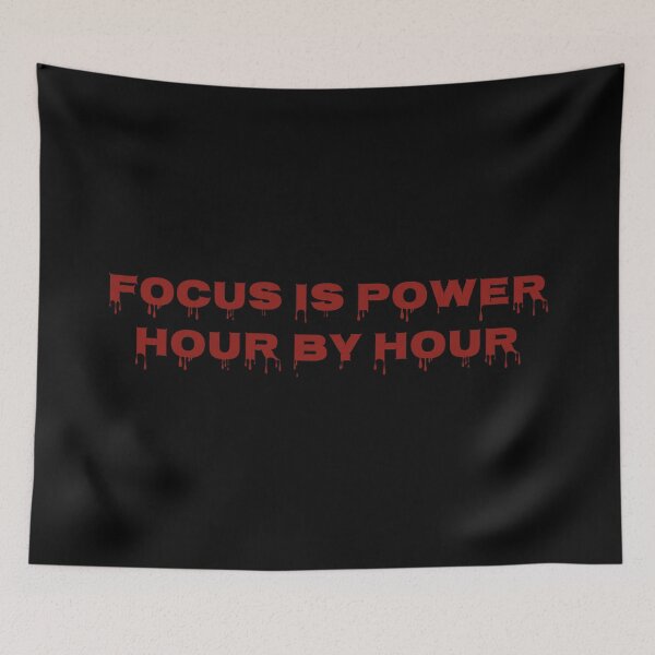 Item preview, Focus Is Power Hour by Hour Motivational Quote Productivity Success Design designed and sold by MONTRIS.