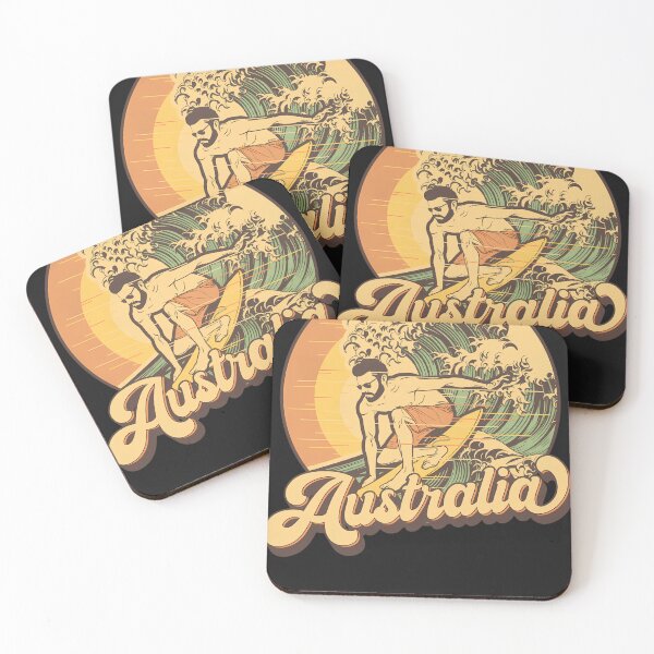 Item preview, Australia-Vintage-Surfer-Retro-Vacation-Souvenir designed and sold by RosettaZemla.