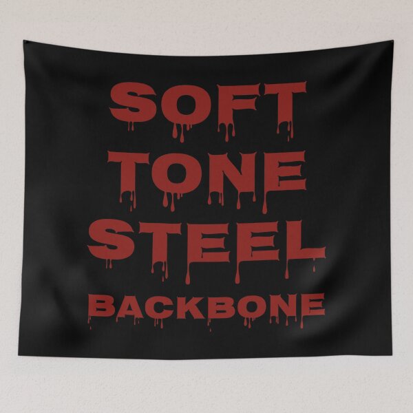 Item preview, Soft Tone Steel Backbone Motivational Quote Strength Confidence Inspiration Design designed and sold by MONTRIS.