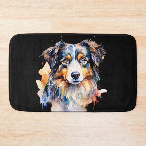 Item preview, Vibrant Australian Shepherd Portrait designed and sold by Wags & Tails.