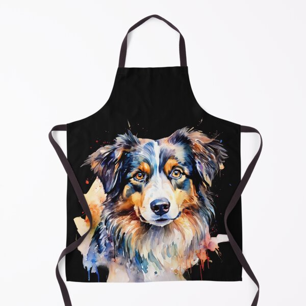 Item preview, Vibrant Australian Shepherd Portrait designed and sold by Wags & Tails.