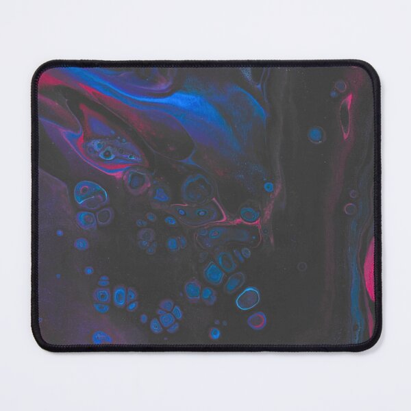 Item preview, Duality: Flowing Streams and Cells of Blue Pink & Purple Fluid Art Print - Original Acrylic Pour Painting designed and sold by marbledmoonart.