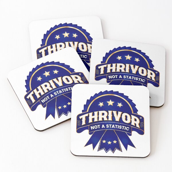 Item preview, Blue Ribbon Thrivor Design designed and sold by ThrivePressInk.