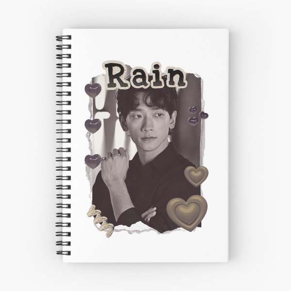 Item preview, Rain Jung Ji-hoon Kpop Solo Artist Scrapbook Collage Cozy Y2K Vintage Design designed and sold by HELL0WBELLO.