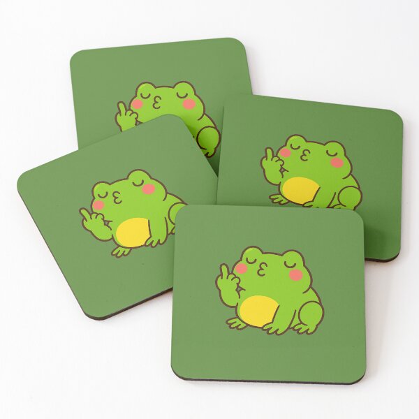 Item preview, Cute Frog Fliiping the Bird designed and sold by OliveStreetDesigns.