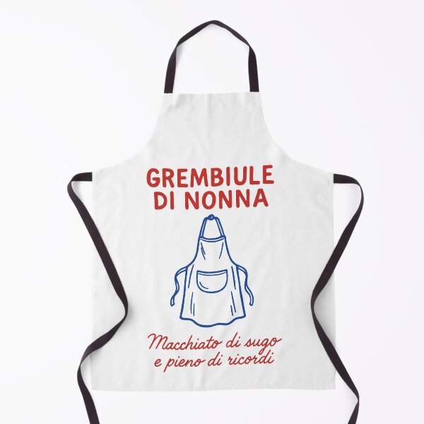 Item preview, Grembiule Di Nonna | Italian Kitchen Apron Design | Cozy Grandma Cooking Gift designed and sold by PaintedPixels01.