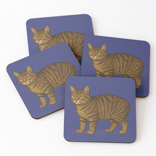 Item preview, Realistic Manx Cat Illustration designed and sold by NoRestDesigns.