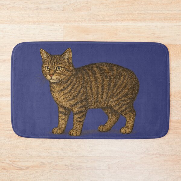 Item preview, Realistic Manx Cat Illustration designed and sold by NoRestDesigns.